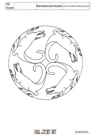 Mandala boyama sayfaları